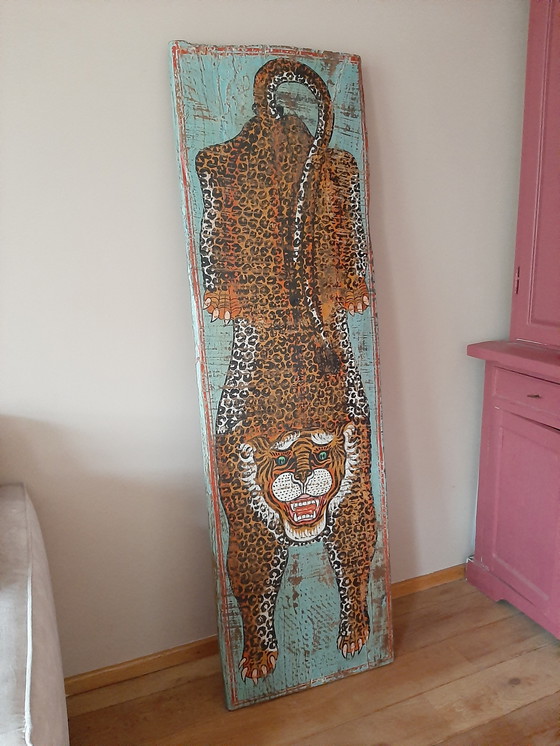 Image 1 of Indiaas Wandpaneel Tijger