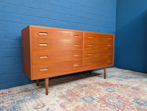 Vintage dubbele ladekast, Hundevad, jaren 60