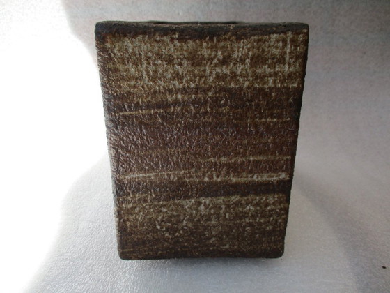 Image 1 of Jardinera marrón/beige, Potterij Zaalberg, De Rijn (1950-1960), Marcada, NL.