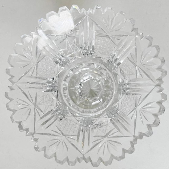 Image 1 of Vintage cut crystal vase 1980's