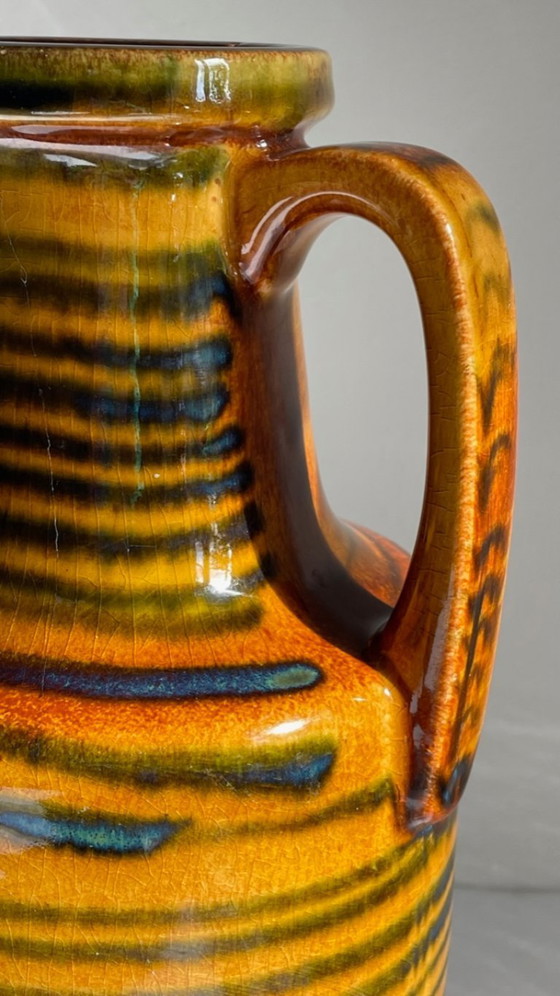 Image 1 of Vintage Amphora Vase - West Germany