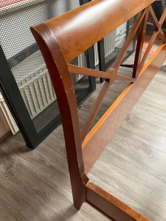 Image 1 of Grange consulat C1 cherry wood double bed