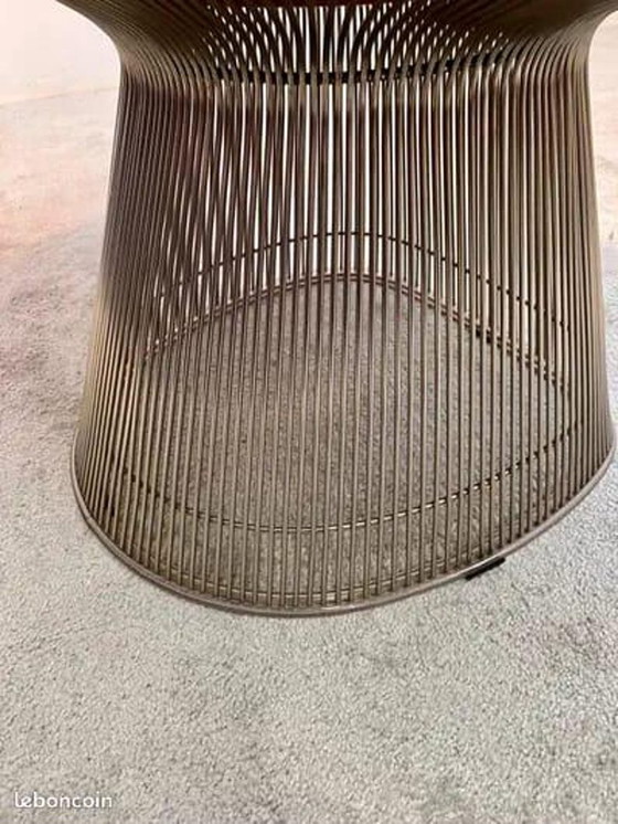 Image 1 of Platner Lounge Chair – Large Mid Century Fiberglass Shell, Steel Base Accent Chair
