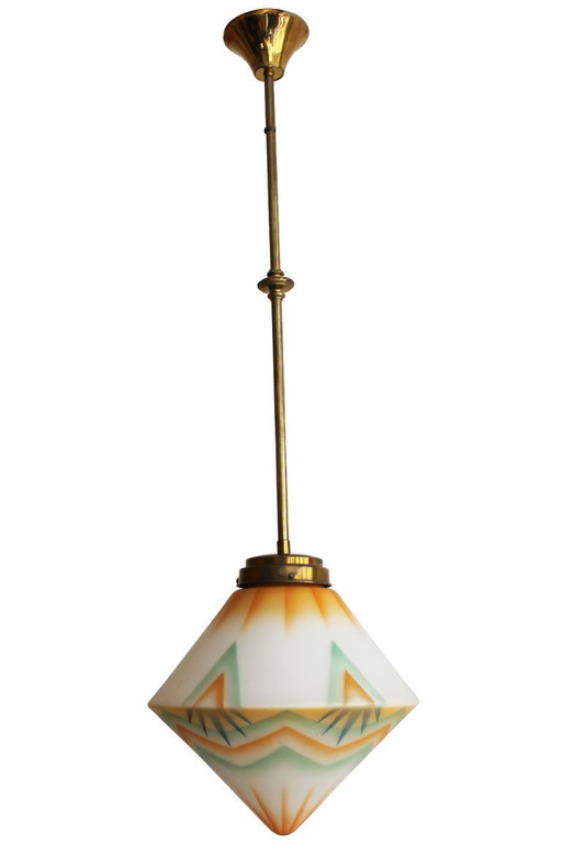 Rare 1930's Art Deco Ceiling Lamp