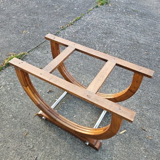 Image 1 of Französischer Art-déco-Esstisch – Ausziehbarer antiker Esstisch – 1920er Jahre