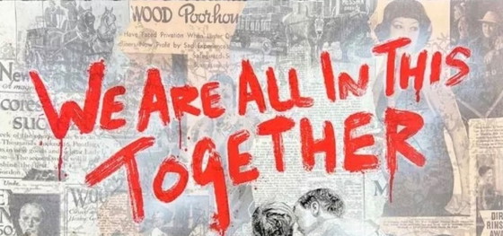 Image 1 of MR BRAINWASH — We zitten hier allemaal samen in — UNIEK 1/1