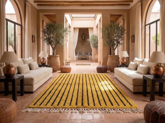 Image 1 of Handwoven natural wool rug, traditional technique, 2.5 x 1.5 m