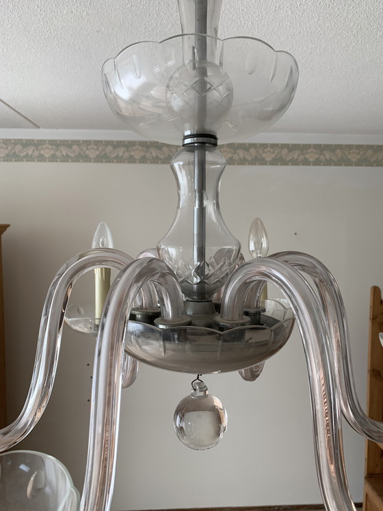 Image 1 of Kroonluchter geperst kristal rond 1920