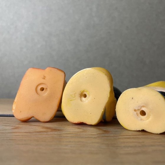 Set of 3 Japanese figurines netsuke made in the USSR 1970s, Decorative Objects, Rubber, Multi Color (photo 7 of 7)