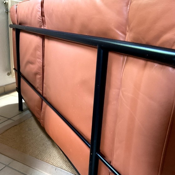 Image 1 of Cassina Le Corbusier sofa two-seater brown LC 2, leather