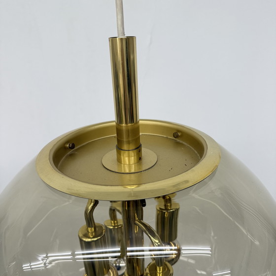 Image 1 of Doria Leuchten globe glass hanging lamp , 1970s