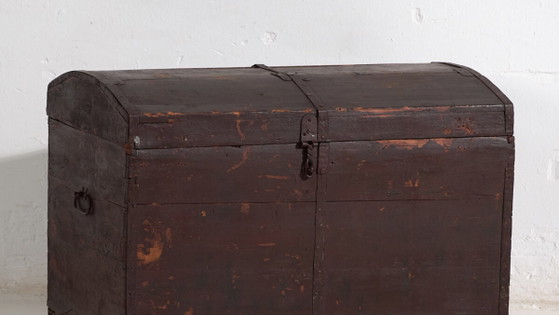 Kleine donkergekleurde antieke kist (ca. 1900) #21 – Ladekasten, Rustic (photo 3 of 40)