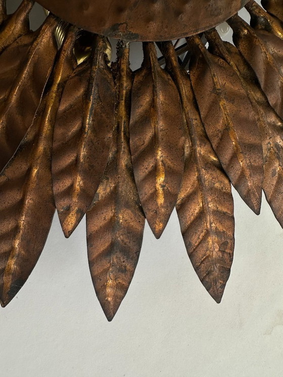 Image 1 of Pair of Vintage Spanish Sunburst Wall Lamps, 1950s–60s