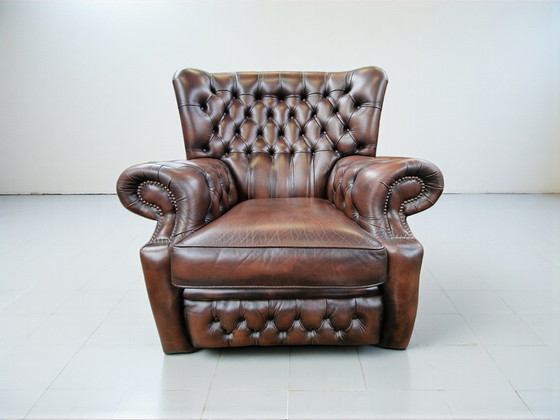 Image 1 of Springvale Woburn lounge-set in hand-finished chestnut top-grain leer