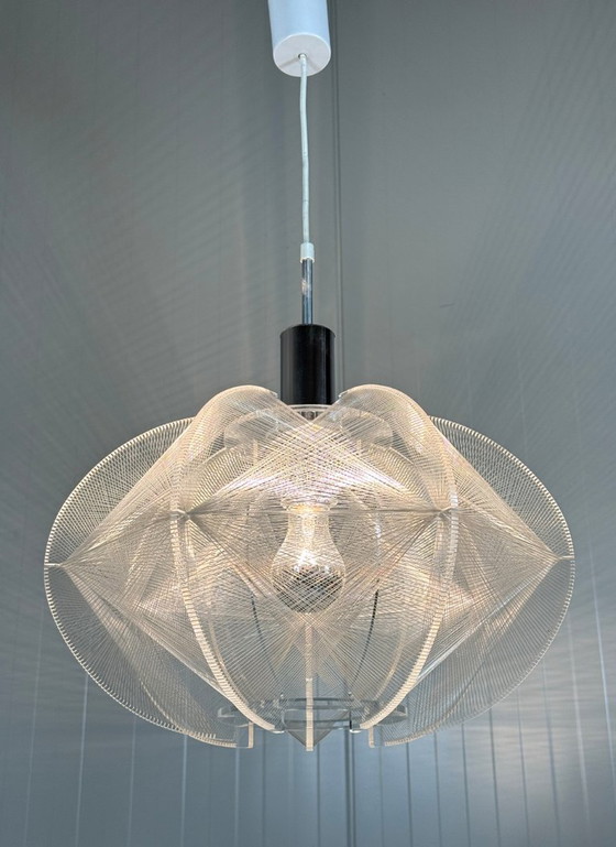 Suspension Swag de Paul Secon, Sompex années 1960, Plexiglas, Transparent (photo 3 sur 14)