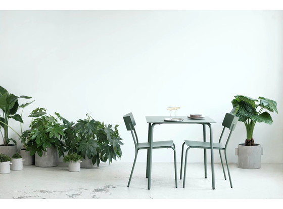 Image 1 of 2x SERAX August garden table by Vincent van Duysen (75x75 green/eucalyptus)