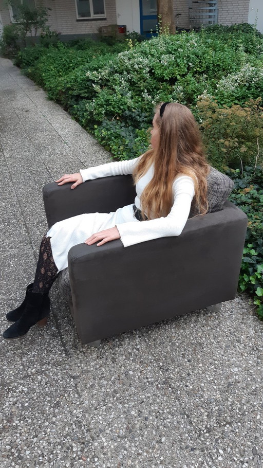 2 poltrone vintage Machalke – 1 perfetta, 1 riparabile