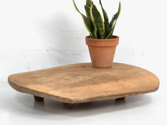 Table basse ancienne en bois massif (c.1900) #8 – Tables basses, Rustic (photo 2 of 9)