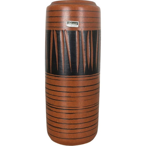 Vase à lave grasse en poterie vintage par Scheurich Allemagne 1970