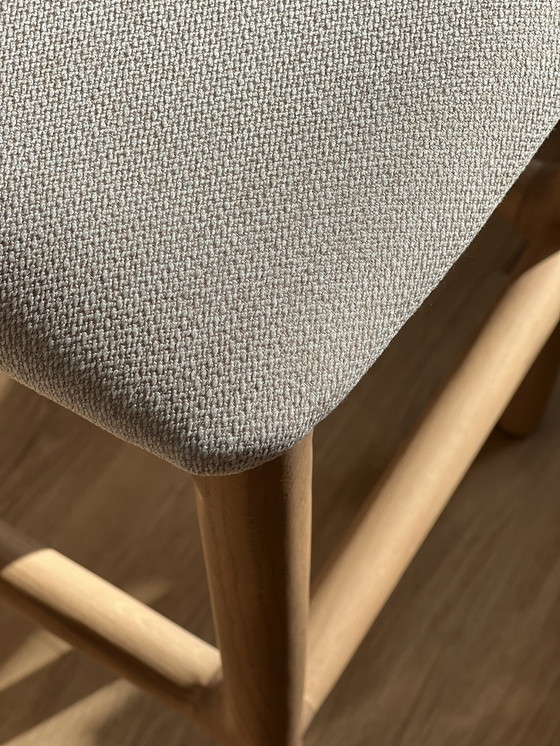 Image 1 of 2 tabourets de bar Rocco neufs – 79 cm – Chêne massif – Charlie Pommier