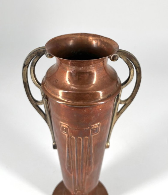Image 1 of Decorative Copper Vase – Jugendstil / Art Nouveau Style, ca. 1900–1920