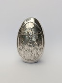 2 uova greco-ortodosse d'argento