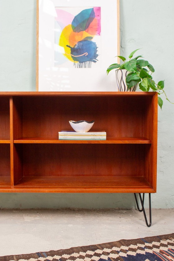 Image 1 of Vintage teak sideboard, chest of drawers, bookshelf, mid-century 1960s