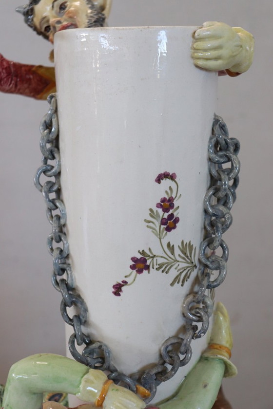 Image 1 of Majestic Ceramic Vase, Italy Early 20th Century