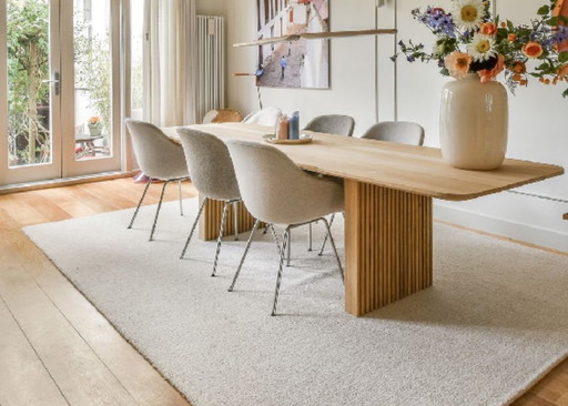 6x Hay AAC 127 chairs, 2x hallingdal upholstery and 4x lighter filt upholstery