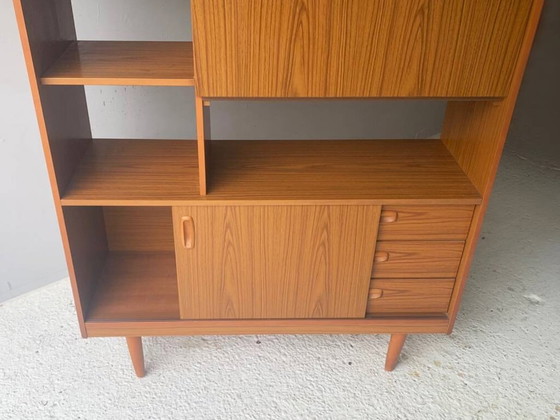 Raumteiler im Mid-Century-Modern-Stil, Wandelement von Schreiber, 1960er Jahre – Wandschrank, Wood (photo 3 of 7)