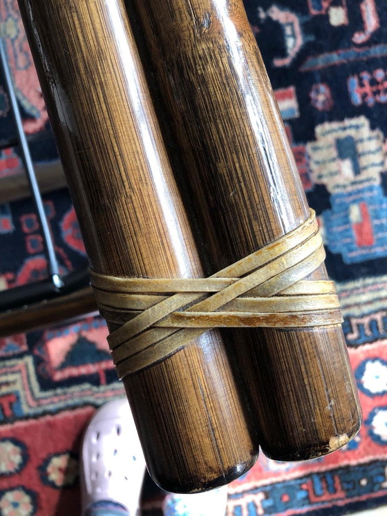 Image 1 of Pierantonino Bonacina 1974 – Set di sedute originale in rattan (divano, 2 poltrone, tavolo)


