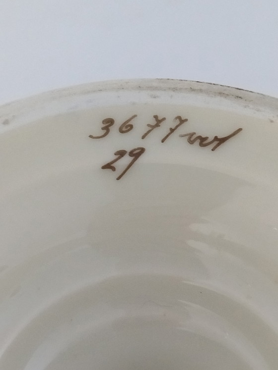 Art Deco Fruit Bowl/Compotier on Stand, 1918-1930 – Robert Hank, Tableware, Porcelain (photo 6 of 13)