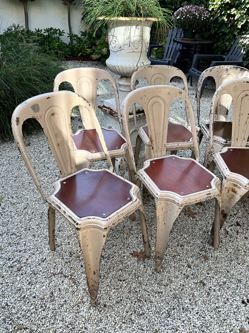 7 x Fibrocit-Stühle