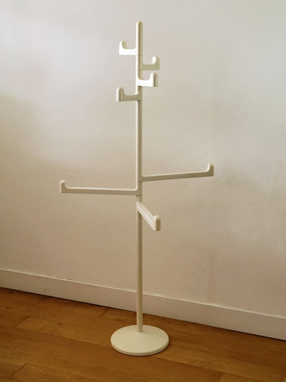Appendiabiti Makio Hasuike per Gedy, Italia 1970, Plastica, Bianco (foto 2 di 6)