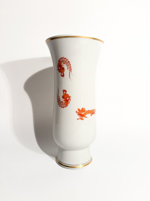 1950s Meissen Porcelain Red Court Dragon Vase – vazen