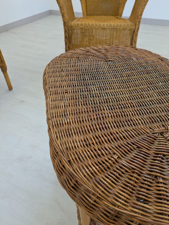 Image 1 of Outdoor Wicker Lounge - Vintage