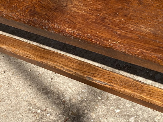 Image 1 of Panca da fattoria in rovere massello, 140 cm, per un tavolo rustico da fattoria anni '50
