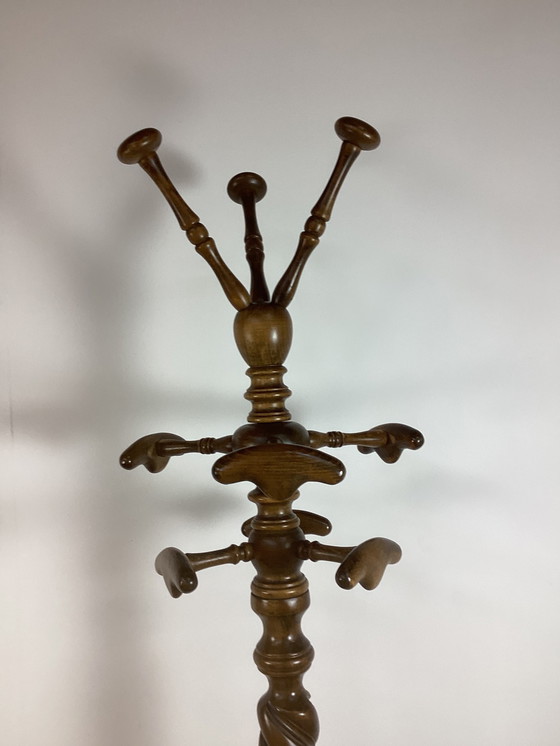 Image 1 of Appendiabiti antico vintage in legno tornito