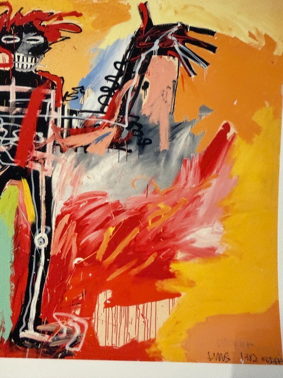 Image 1 of Jean-Michel Basquiat (1960-1988), Boy and a Johnnypump, 1982. Officially licensed by the Estate of Jean-Michel Basquiat a
