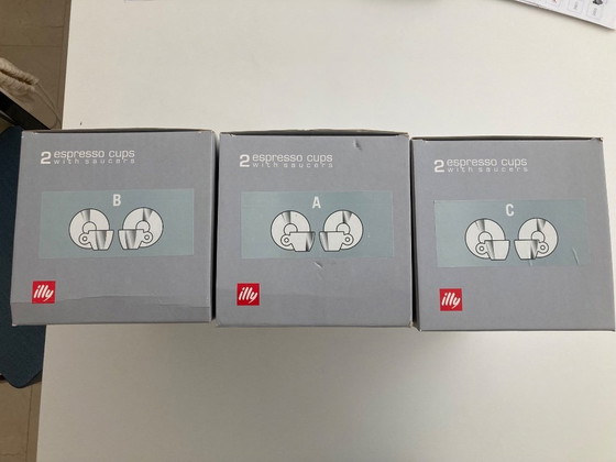 Image 1 of Colección illy 2002 tazas de espresso Michelangelo Pistoletto.