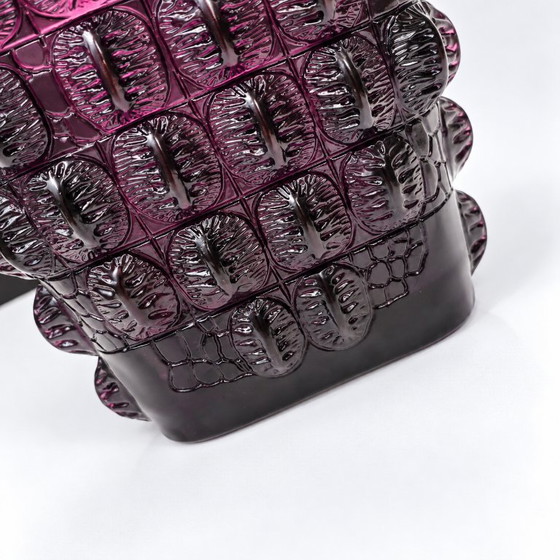 Lalique Croco Dusk Purple Vase – Crystal (photo 5 of 17)