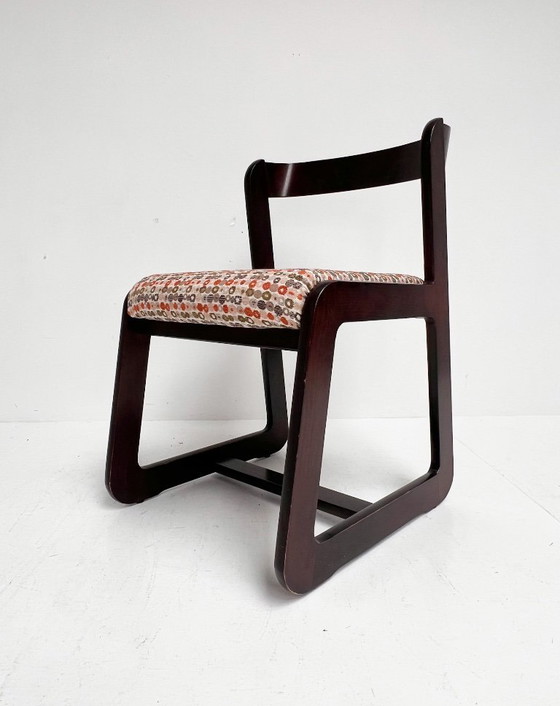 Image 1 of Set di 4 sedie Willy Rizzo rivestite, anni '60