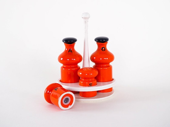 Image 1 of Ceramic spice set, Italian design, 1960s, made in Italy