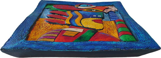 Image 1 of Clemens Briels - Placa de pared rara: "Barba Amarilla de Las Vegas" - ¡Firmada y certificada!