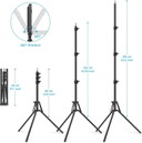 Obeamiu 2-pack LED video lamp with 62.99 tripod stand, 2500-8500K dimmable photography studio light for video film shooting