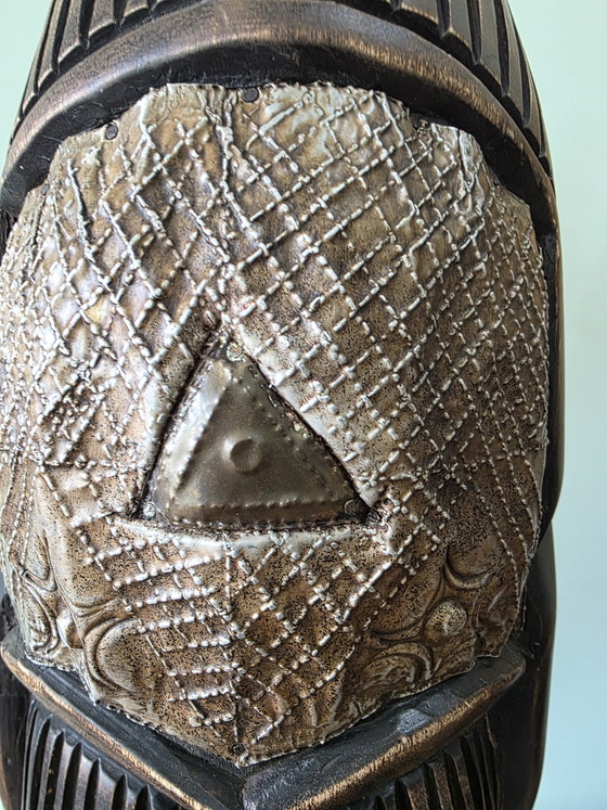 Image 1 of Große afrikanische Masken 58 cm | 2er-Set im Boho-Stil