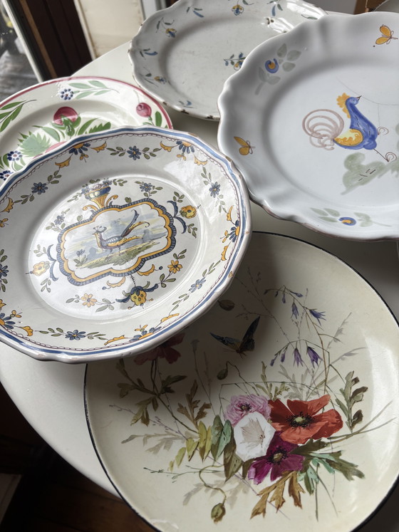 Image 1 of 7 ancient plates Set assorties 