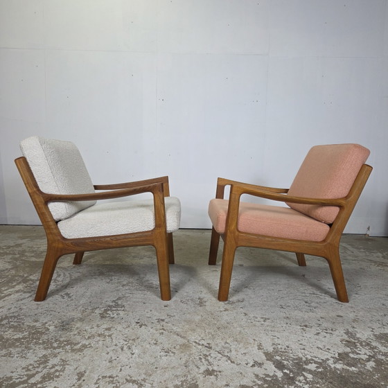 Image 1 of Deux fauteuils lounge danois vintage Ole Wanscher « Senator » des années 1960