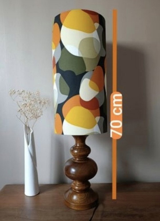 Image 1 of Vintage meubellamp, lampenkap uit de jaren zestig/midden van de vorige eeuw