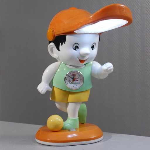 Vintage Kinderlampen- und Uhrenkombination mit Ballon, Pop-Art-Design, 1990er Jahre, Postmoderne